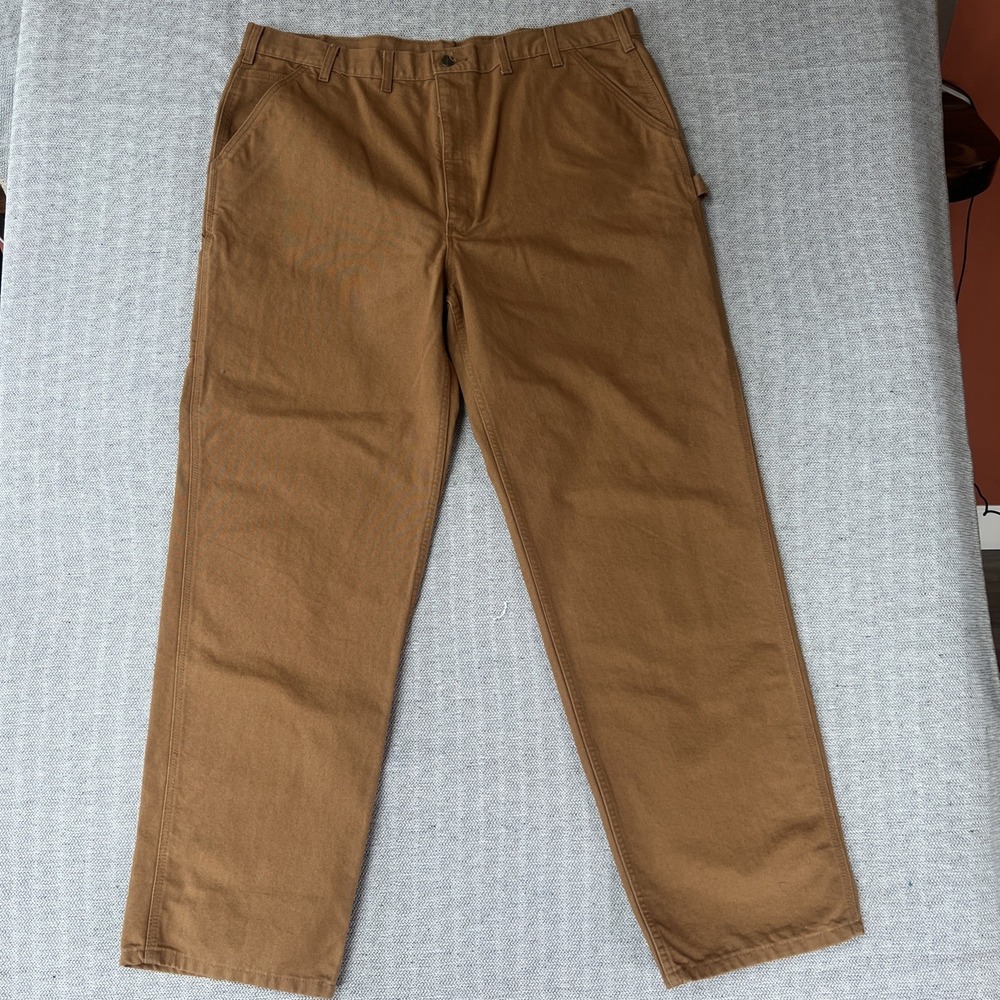 Carhartt B11 Loose Fit Washed Duck Utility Work Pants Brown 44x36 BN0011-M NWT